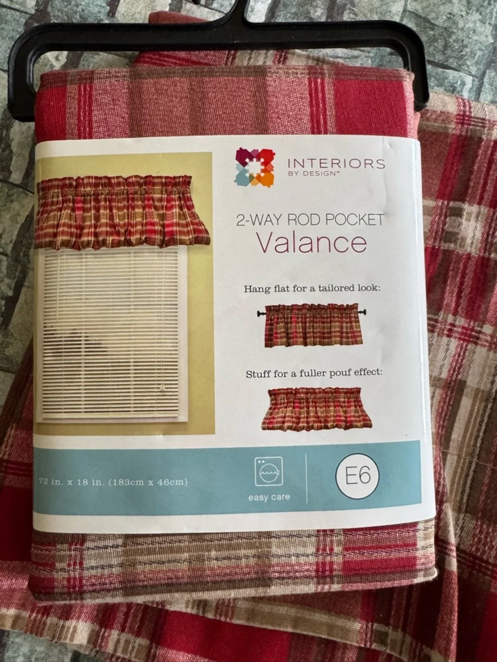 2-Way Rod Pocket Valances Lot of 2